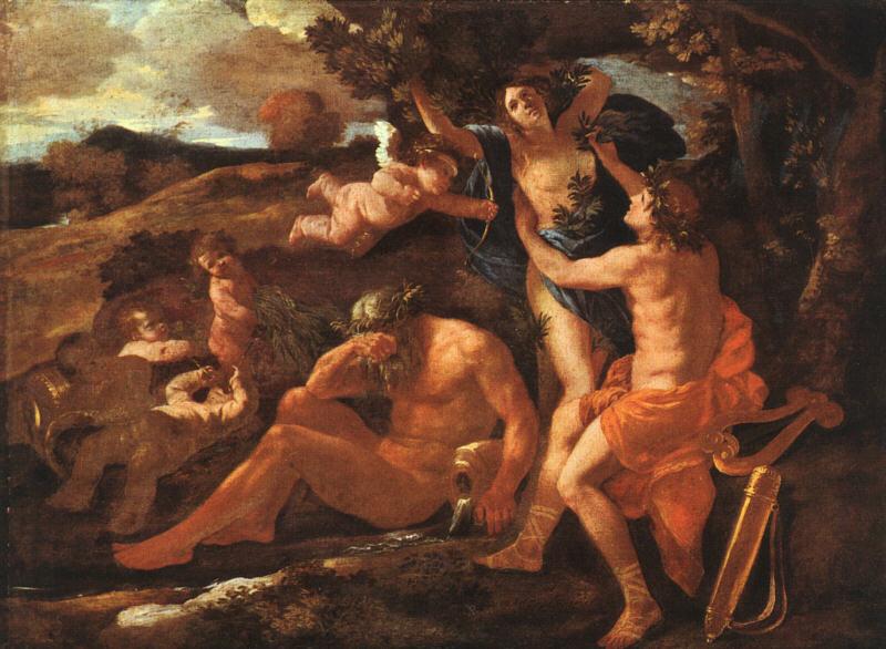 Nicolas Poussin Apollo and Daphne France oil painting art